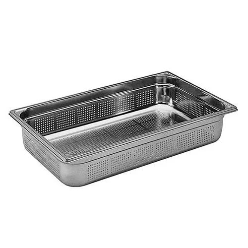 GN 1/1 perfurada em inox 100mm