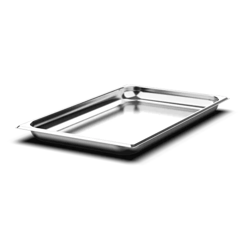 GN 1/1 lisa em inox 40mm